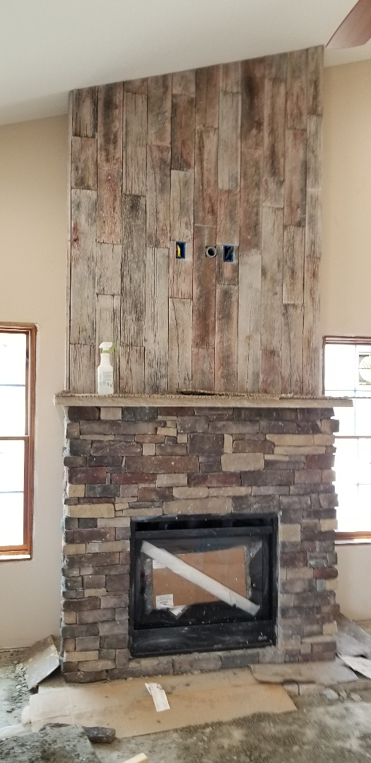 Stackstone / Barnwood Fireplace