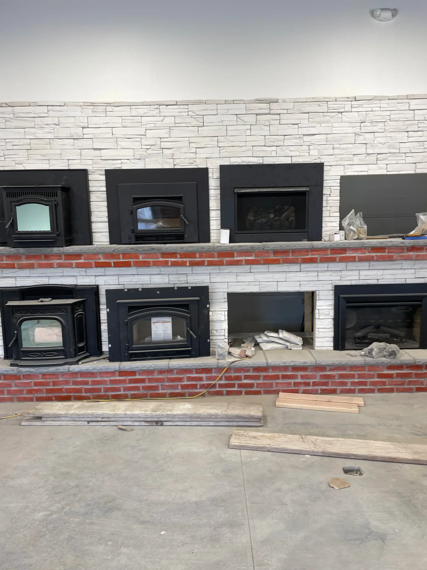 Antique White Pro-Fit/ Red Brick - Fireplaces & More Store - Pittsburg, Ks
